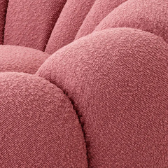 Поворотное кресло MELLO, Bouclé rose