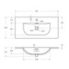 BelBagno Marino MARINO-CER-MINI-700-2C-SO-BO-P Тумба под раковину подвесная, 70x39, цвет: белый