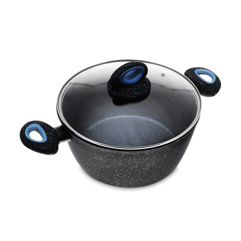 Кастрюля с крышкой, 3,8 л, диам. 24 см KITCHENSTAR Stonetic Pro арт.SYB-S124AK-0524