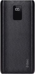 Внешний аккумулятор TTEC PowerSlim Trio LCD 1.000mAh PD 22,5W Powerbank с тройным кабелем USB-A -Lightning/USB-C/Micro USB, черный
