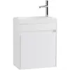 BelBagno PIETRA MINI-460-1A-SO-BL-R База под раковину подвесная с одной дверкой Bianco Lucido