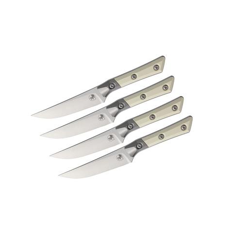 Набор стейковых ножей Microtech 4 шт, сталь M390MK, 3600B-10SETIV