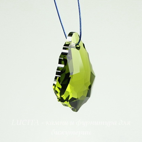6090 Подвеска Сваровски Baroque Olivine (22х15 мм) ()