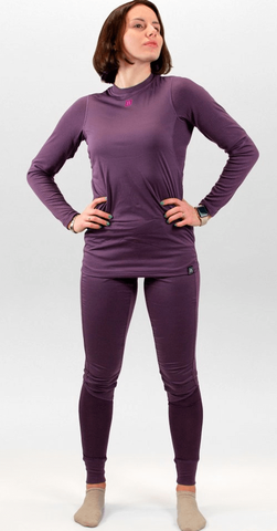 Женское термобелье леггинсы с ветрозащитой Noname Arctos WS 24 purple