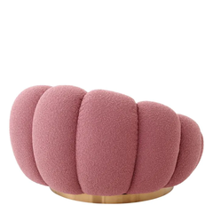 Поворотное кресло MELLO, Bouclé rose