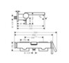 Hansgrohe Tecturis E 73420700 Смеситель для ванны, однорычажный, внешнего монтажа, мб
