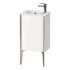 Duravit XViu XV4480LB122 Тумба подвесная 594x410x290мм, для раковины #072343, 1 дверь, (петли слева), цвет: белый глянцевый/champagne matt фото