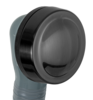 Remer 96PCCCFP Слив-перелив автомат для ванны click-clack без сифона, цвет: черный хром брашированный