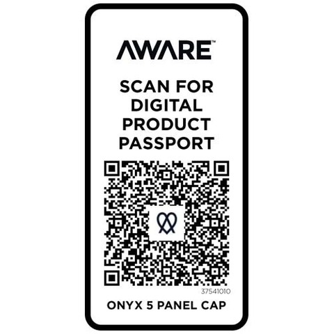 Onyx с 5 панелями Aware™ кепка из переработанных материалов плотностью 240 г/м²