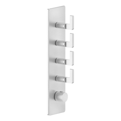 Gessi Inciso 58208#031 Встраиваемый термостатический смеситель на 4 источника, резьба 3/4