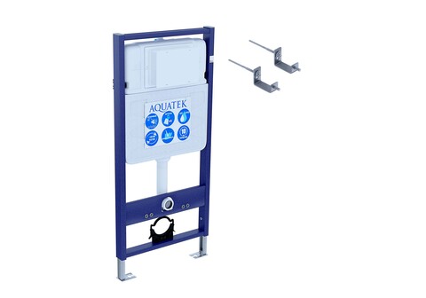 Aquatek INS-12+KKI02 INS-0000012+KKI-0000002 Aquatek Standart 50 Монтаж рама для подв унитаза1130*500*100+звукоизоляционная прокладка+крепеж KKI-0000002