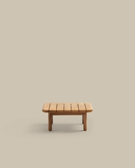 Журнальный столик Turqueta из массива тикового дерева, 70 x 70 см