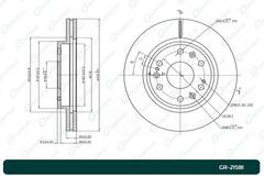Диск тормозной G-brake  GR-21581