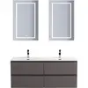 BelBagno KRAFT-1200-4C-SO-GSO База под раковину подвесная с фрезерованными ручк. по всей длине фасада с чет-мя выкатн. ящ., Темно-Серый Мат.,1200x455x500