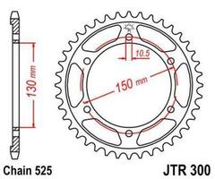 Звезда мотоциклетная JT JTR300.39