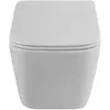 BelBagno Due BB7107CHR/SC Унитаз подвесной безободковый, с сиденьем дюропласт soft close, цвет: белый
