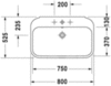 Duravit Happy D.2 2316800000 Раковина