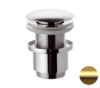 Remer 904CC2114BG Донный клапан без перелива, цвет: золото брашированное