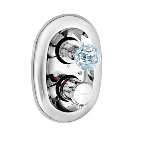 Kludi Adlon 5172005G5 Термостат для душа встраиваемый на 2 потребителя, цвет: хром