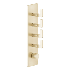 Gessi Inciso 58208#246 Встраиваемый термостатический смеситель на 4 источника, резьба 3/4