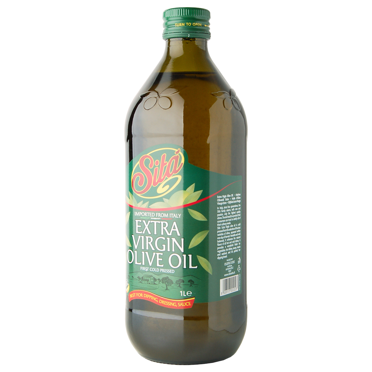 Масло оливковое нерафинированное Extra Virgin высшего качества SITA 1л