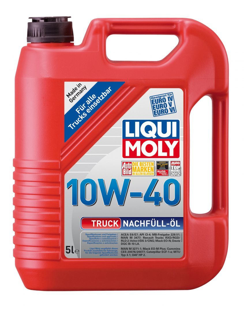 Liqui Moly Truck Nachfull Oil 10W40 Доливочное моторное масло для дизельных автомобилей