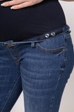 Джинсы для беременных (SLIM) 03971 синий