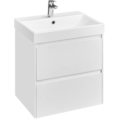 Roca Ona A857613509 Тумба под умывальник подвесная, 2 ящика, 585x450x565 мм, Белый матовый фото
