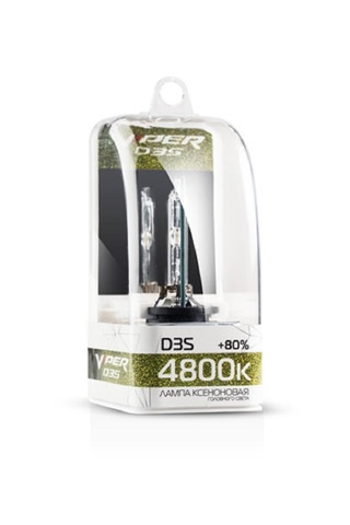 Ксеноновая лампа D3S VIPER (+80%) 4800К Ксеноновая лампа D3S VIPER (+80%) 4800К