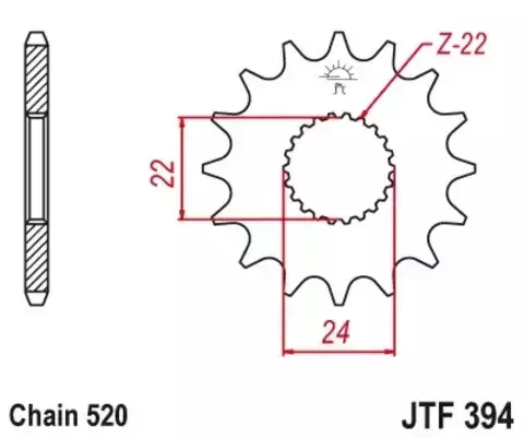 Звезда ведущая JTF394 17