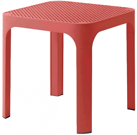 Столик пластиковый журнальный Nardi Net Table 40, коралловый