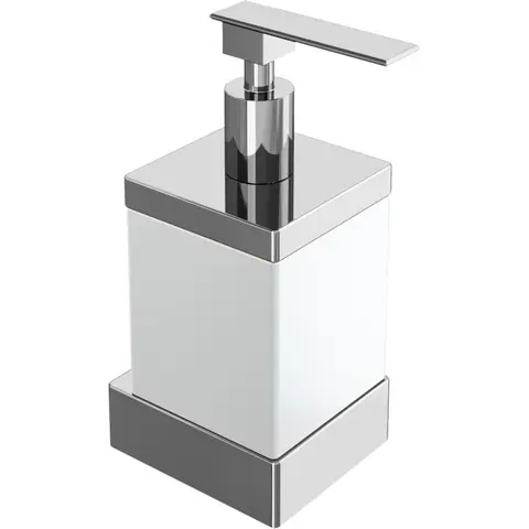Boheme 10727-CR Диспенсер настенный Qubic Chrome