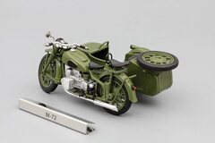 Motorcycle M-72 IMZ Ural sidecar 1955 khaki 1:24 DeAgostini Moto Legends USSR #1