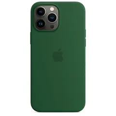 Силиконовый чехол с поддержкой MagSafe Apple Silicone Case для iPhone 13 Pro Max, Clover (Зеленый клевер)