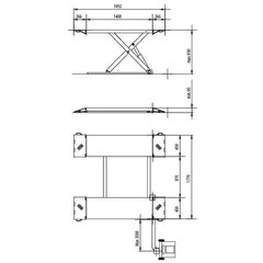 Подъёмник электрогидравлический шиномонтажный г/п 3,0 т, APAC, 1537C