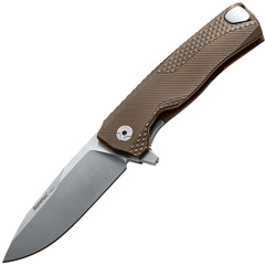 Фото Нож складной LionSteel ROK B, сталь Böhler M390 Satin Finish, рукоять титан, бронзовый цвет