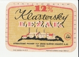 K15278 ЧССР Чехословакия Пивная этикетка KLASTERSKY lezak K15278 ЧССР Чехословакия Пивная этикетка KLASTERSKY lezak