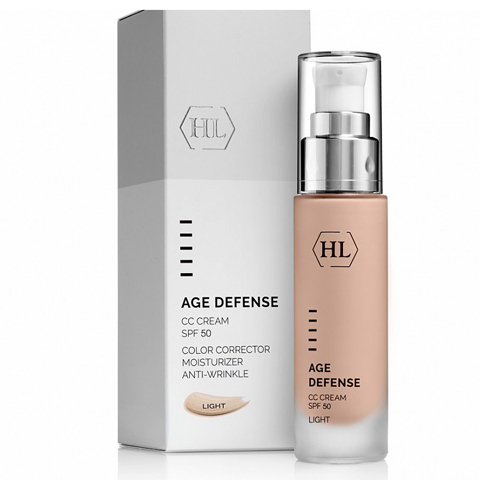 Holy Land Age Defense: Корректирующий крем для лица, светлый оттенок (CC Cream Light SPF50)
