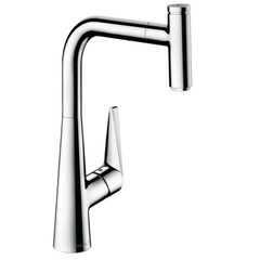 Hansgrohe 73853000 Смеситель для кухни с выдвижным изливом и лейкой фото