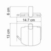 WasserKRAFT Berkel K-6825 Держатель туалетной бумаги, цвет: хром