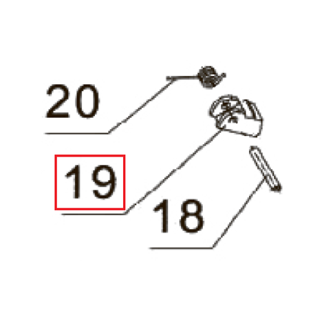 Цена на Запчасть №19 для PAG-PC84. Защелка прижима