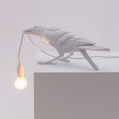 Настольная лампа Bird White Playing