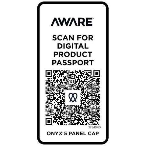 Onyx с 5 панелями Aware™ кепка из переработанных материалов плотностью 240 г/м²