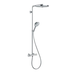 Hansgrohe Raindance Select S 27133000 Душевая система внешнего монтажа с термостатом 107,5 см с верхней лейкой 30х30 см 2 режима фото