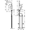 Hansgrohe 73853000 Смеситель для кухни с выдвижным изливом и лейкой