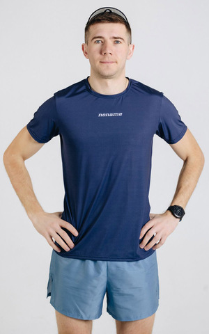 Футболка для бега Noname Miler T-Shirt Ss 25 Ux Steel Blue