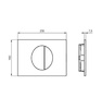 Ideal Standard Oleas M5 R0503A2 Круглая механическая панель смыва, двойной смыв