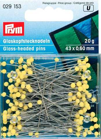 PRYM Булавки со стеклянными головками 43*0,60мм 20г