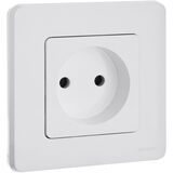 Розетка без заземления - Legrand Inspiria - без шторок 16А 250В винтовые зажимы - белый — фото 8