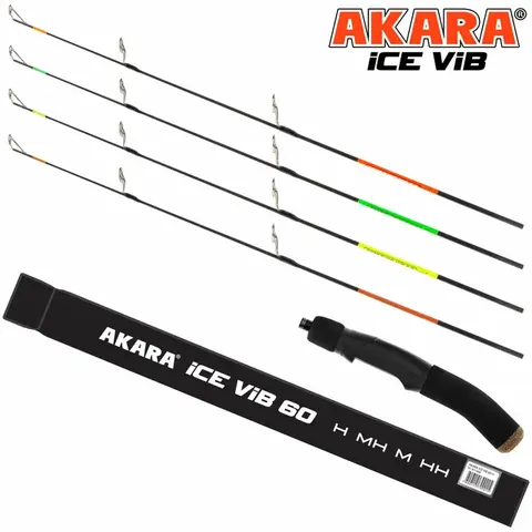 Зимняя удочка Akara Ice Vib 60, 4 хлыста (M,MH,H,HH)